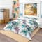 Designart 'Pattern Orchid Hibiscus Leaves Watercolor Tropics' Tropical Bedding Set - Duvet Cover & Shams